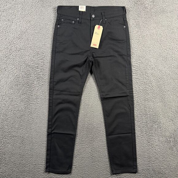 Levis 510 Jeans Mens 30x30 Black Skinny Fit Stretch Denim Pants NWT - Picture 1 of 16